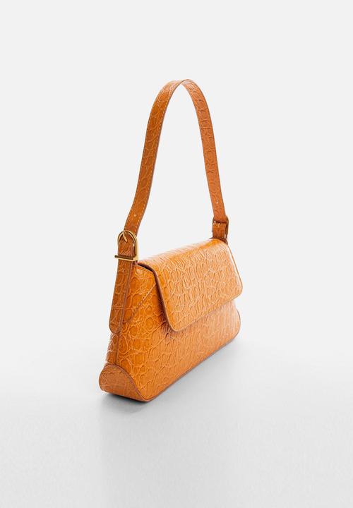 MANGO - Coco shoulder bag - mustard
