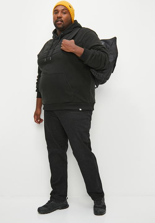 Lark & Crosse - Alv pullover polar fleece hoodie - black