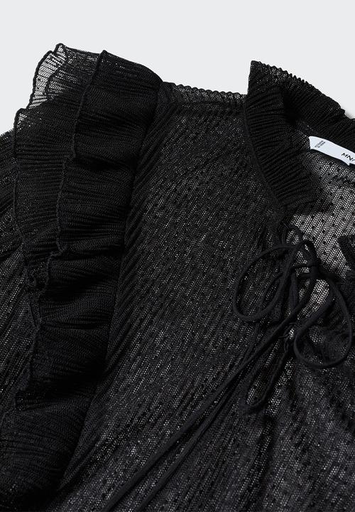 MANGO - Blouse adrien - black