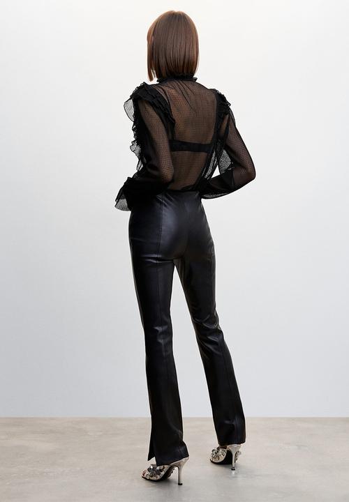 MANGO - Blouse adrien - black
