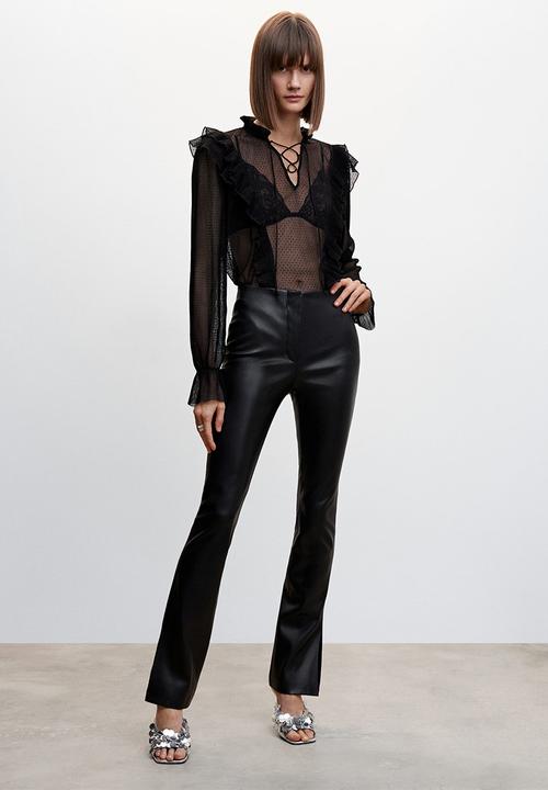 MANGO - Blouse adrien - black