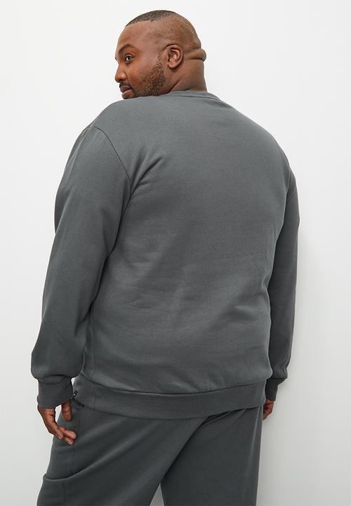 Superbalist - Plus basic brewer crew neck sweat - charcoal