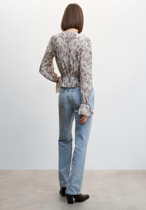 MANGO - Blouse muse - grey