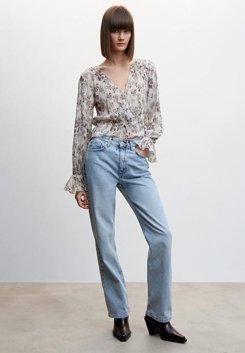 MANGO - Blouse muse - grey