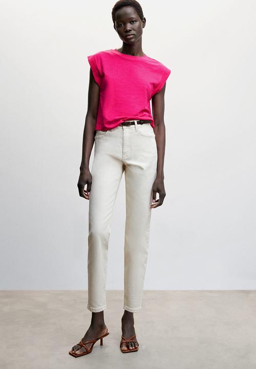 MANGO - T-shirt aroa-h - bright pink