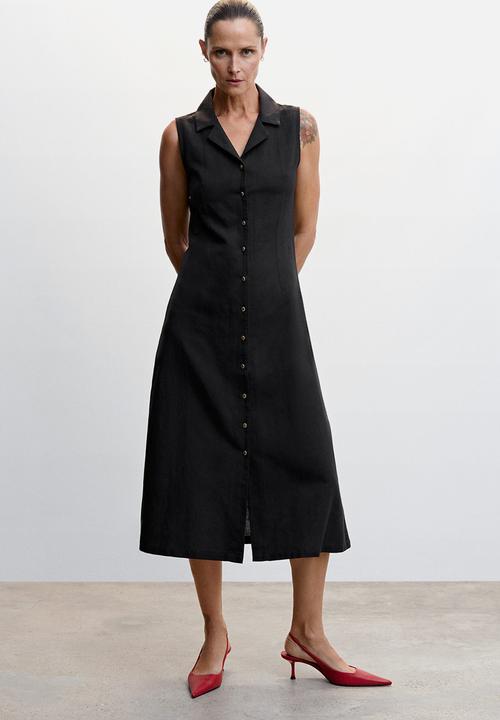 MANGO - Dress bolan-h - black