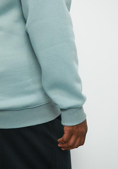 Superbalist - Plus fashion printed crew sweat top - dirty blue