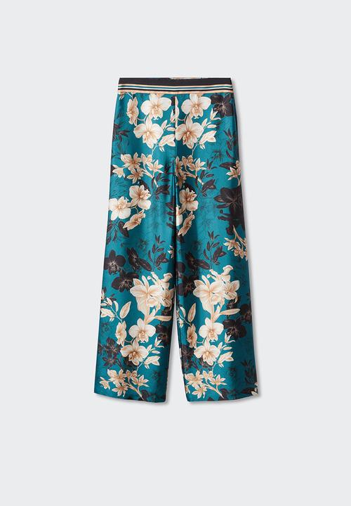 MANGO - Trousers lili-a - mid blue