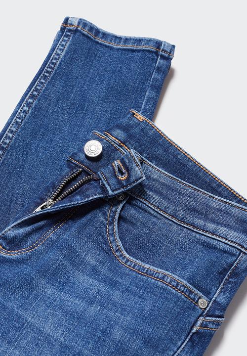 MANGO - Jeans pushup - open blue