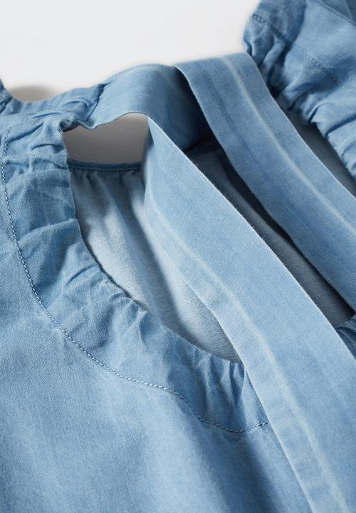 MANGO - Dress ten-h - open blue