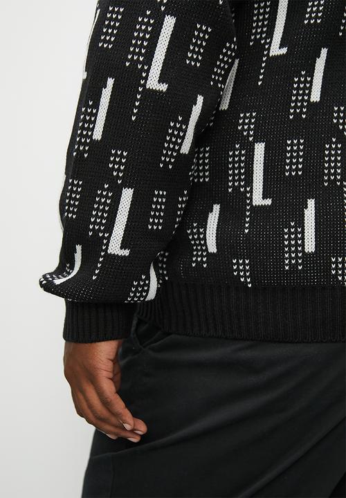 Superbalist - Plus pattern cardigan - black & white