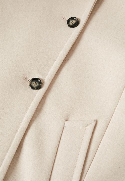 MANGO - Coat biscuit - light beige