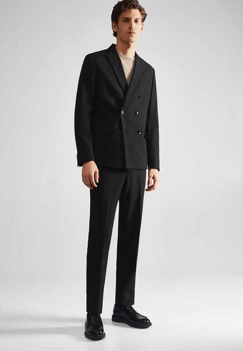 MANGO - Blazer db boston - black