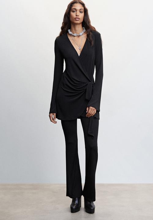 MANGO - Trouser bilma - black