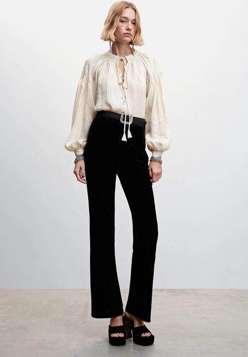 MANGO - Blouse boho - light beige