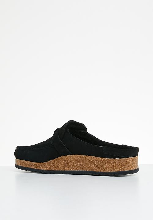 Birkenstock - Buckley shearling suede shearling regular - black