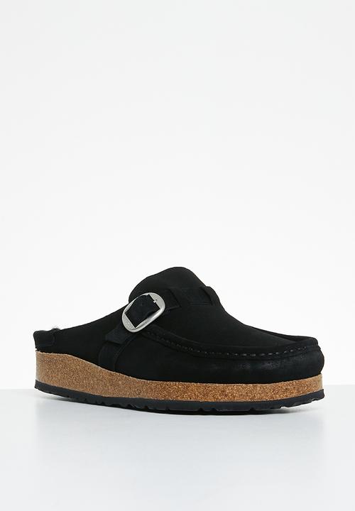 Birkenstock - Buckley shearling suede shearling regular - black