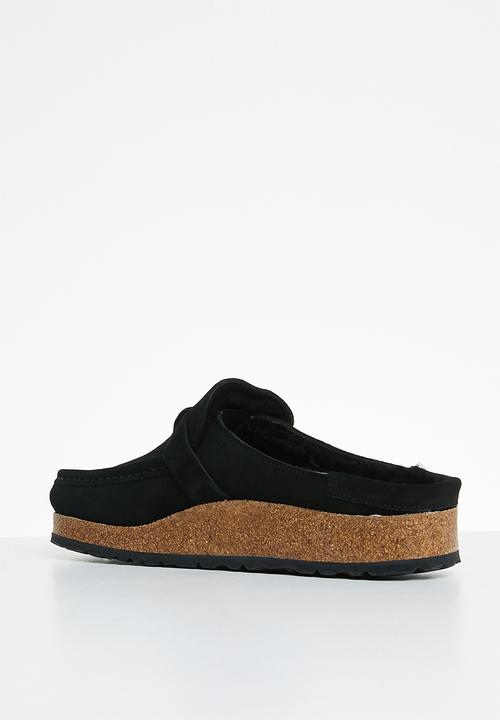 Birkenstock - Buckley shearling suede shearling regular - black