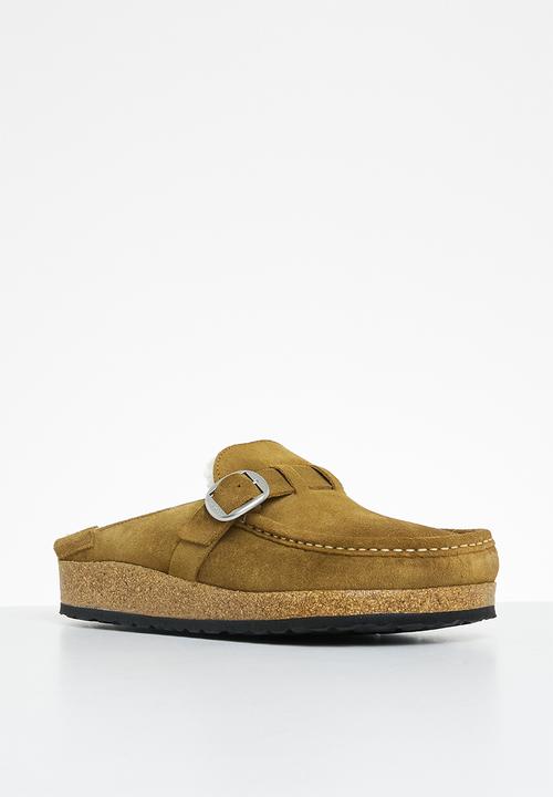 Birkenstock - Buckley shearling suede shearling regular - tea