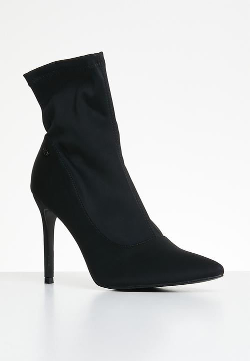 Miss Black - Lykra1 sock boot - black