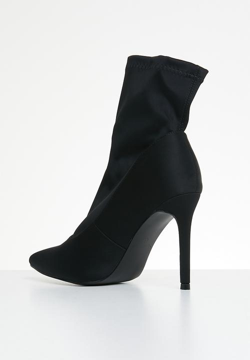Miss Black - Lykra1 sock boot - black