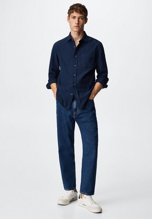 MANGO - Shirt twill - navy