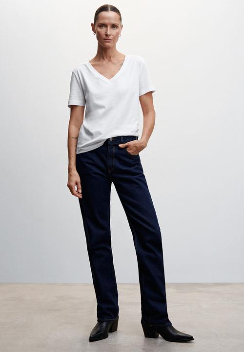 MANGO - T-shirt chalapi - white