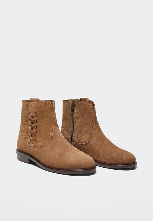 MANGO - Ankle boots irene - medium brown