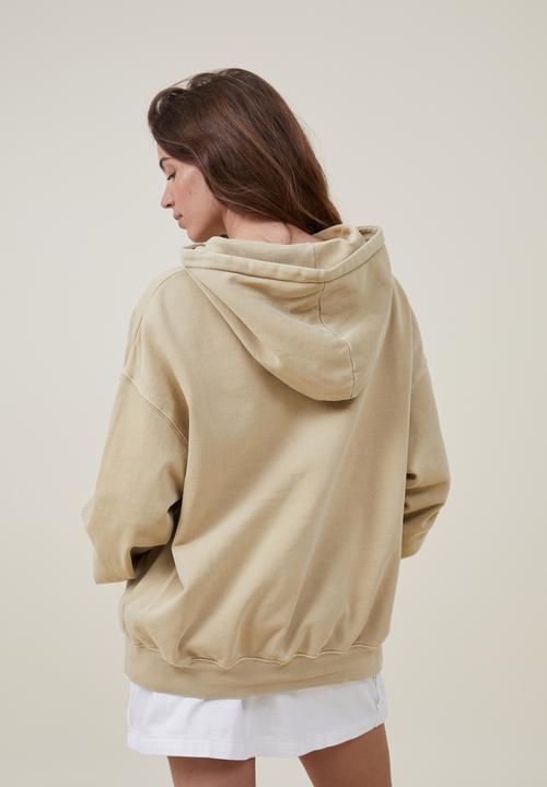 Cotton On - Classic washed hoodie - washed light sand