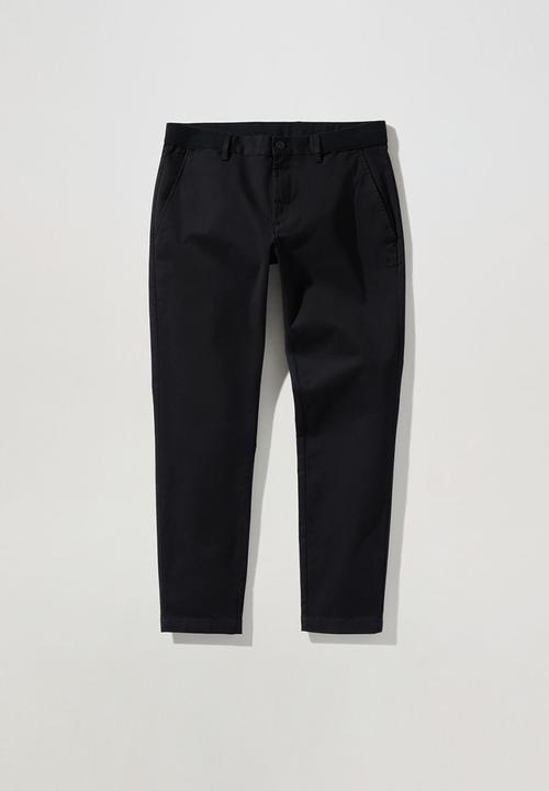 MANGO - Trousers prato - black 