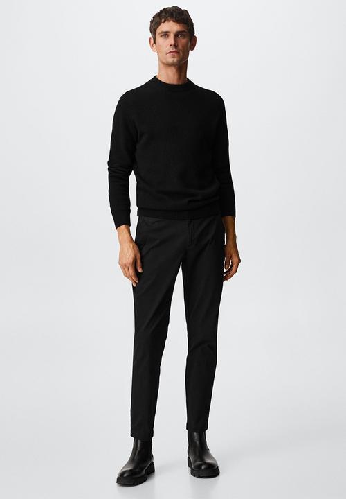 MANGO - Trousers prato - black 
