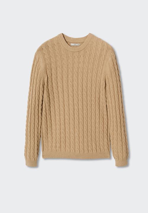 MANGO - knitwear mars - brown