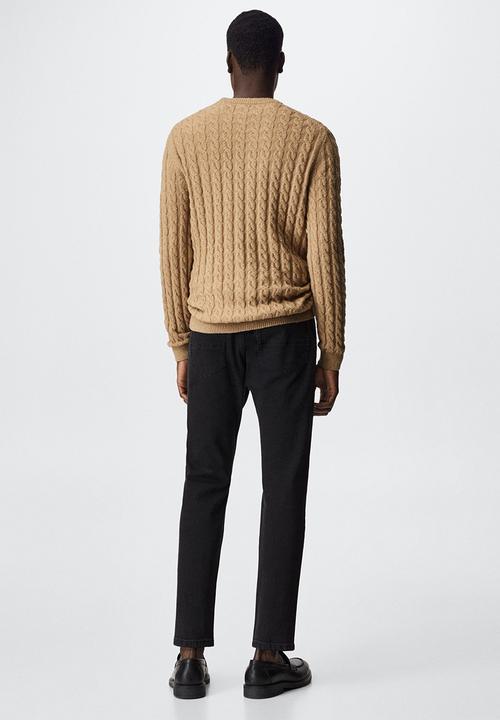 MANGO - knitwear mars - brown