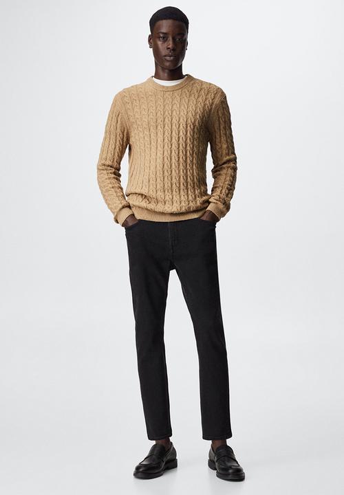 MANGO - knitwear mars - brown