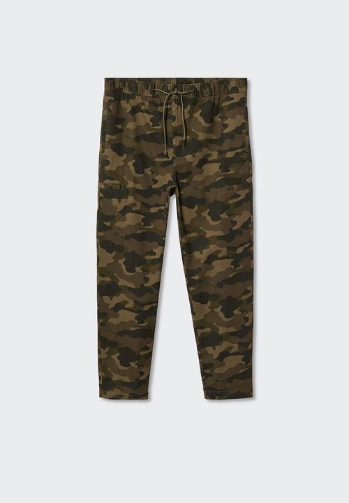 MANGO - Trousers kirin - khaki 