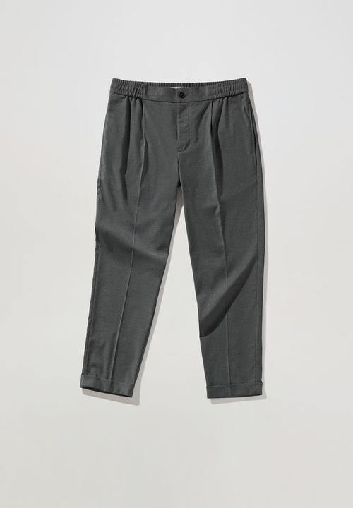 MANGO - Trousers trieste - dark heather grey 