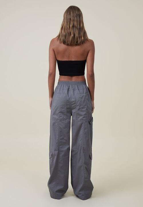 Cotton On - Quinn cargo pant - charcoal