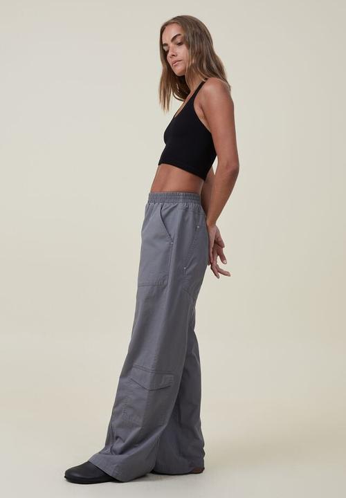 Cotton On - Quinn cargo pant - charcoal