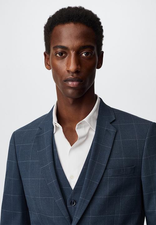 MANGO - Blazer paulo - indigo blue