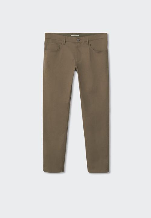 MANGO - Trousers pisa - medium brown