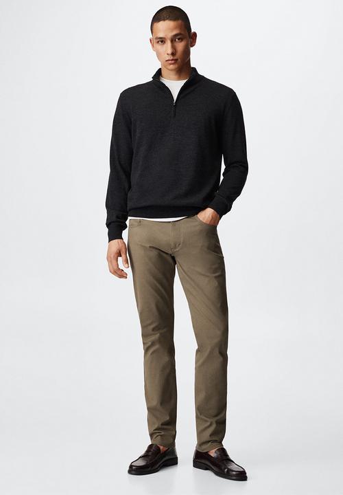 MANGO - Trousers pisa - medium brown