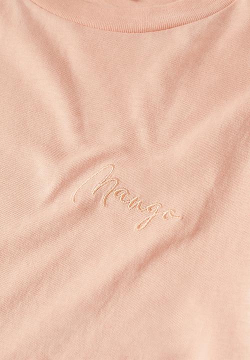MANGO - T-shirt berry-h - light pastel orange