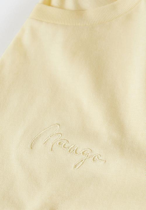 MANGO - T-shirt berry-h - light pastel yellow