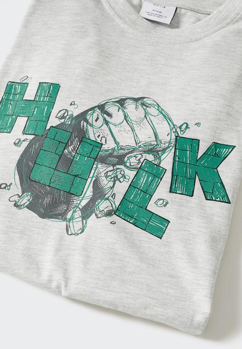 MANGO - T-shirt hulk-h - light heather grey