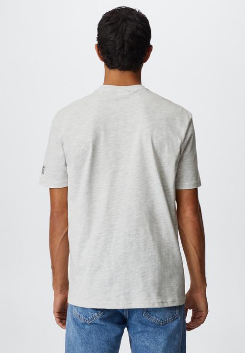 MANGO - T-shirt hulk-h - light heather grey
