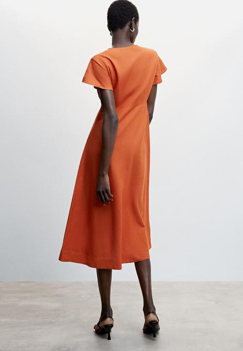 MANGO - Dress mogambol-h - orange