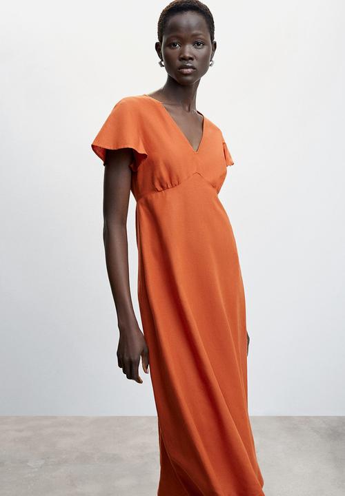MANGO - Dress mogambol-h - orange
