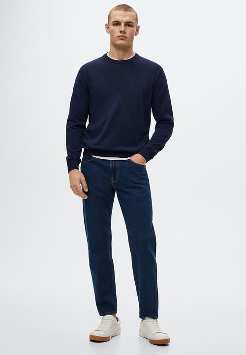 MANGO - Sweater ten - navy 
