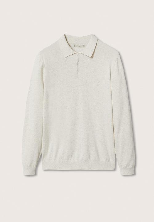 MANGO - Polo shirt tens - light heather grey