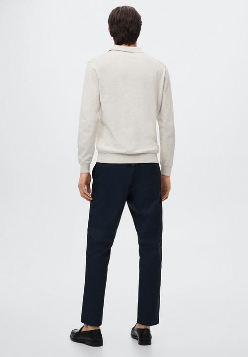 MANGO - Polo shirt tens - light heather grey